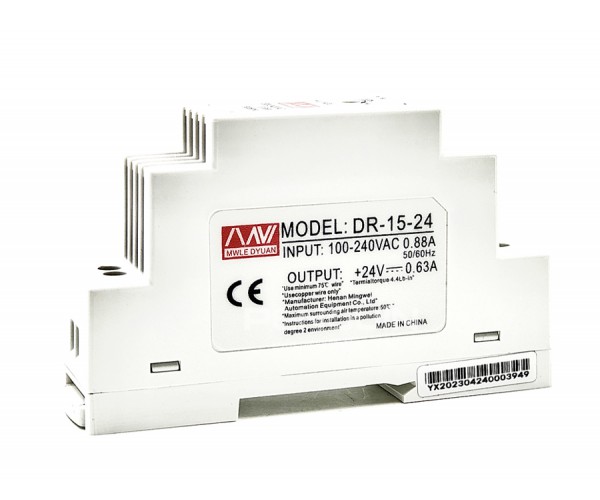 Switching Power Supply 24V / 15W (0.63A) แบบ Din-Rail ยึดรางปีกนก